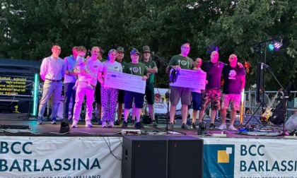 Meda Estate è anche solidarietà: Alpini e Juventus Club consegnano un assegno al Regalo di Carlotta