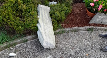 Vandalizzata la Madonnina in via Aldo Moro