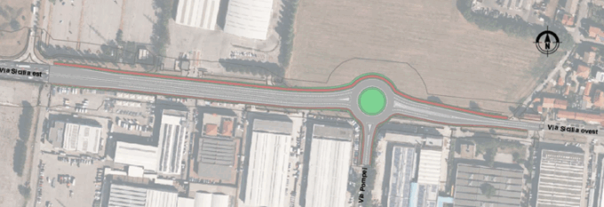 Contro il traffico arriva una nuova rotonda