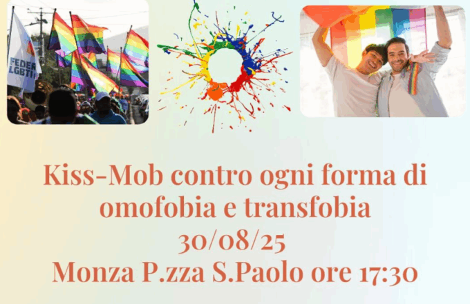 Kiss-mob per il 17enne vittima di insulti omofobi