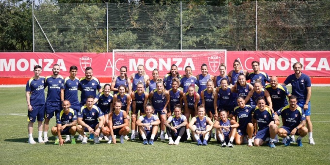 Monzello parla spagnolo: l’Atletico Madrid femminile si allena in Brianza