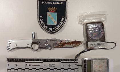 Droga e coltello, denunciati due giovani