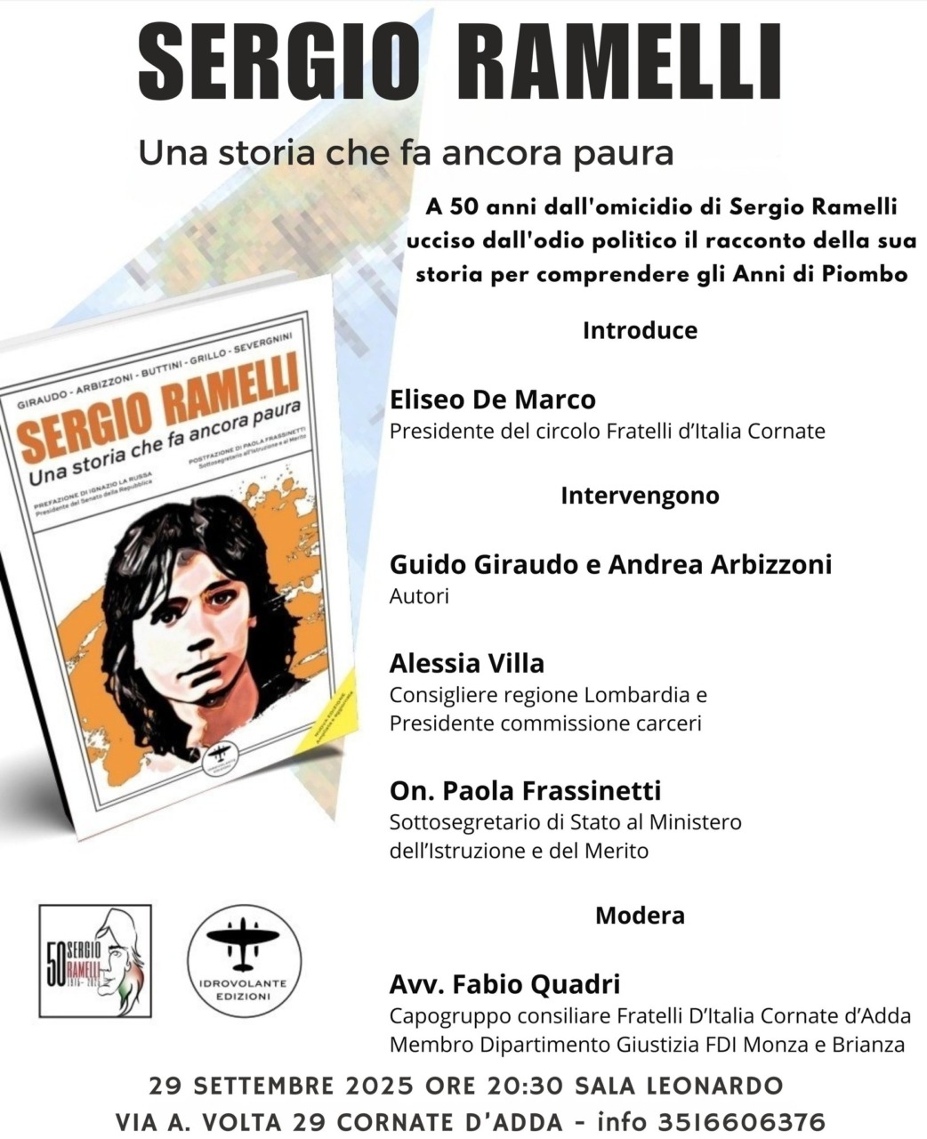 Una serata per ricordare Sergio Ramelli