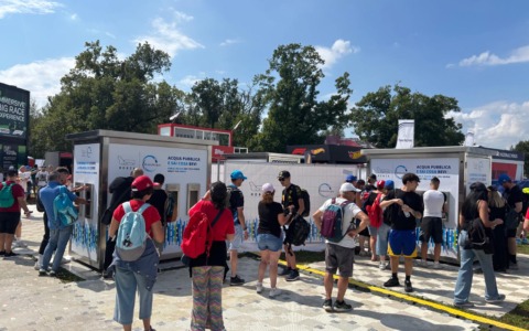 In Autodromo gli erogatori hanno distribuito oltre 78mila litri di acqua a km 0