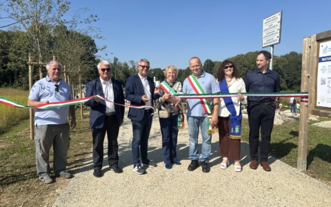Taglio del nastro per il nuovo parco dell’acqua