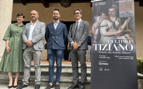 Da Roma a Carate Brianza, Tiziano in mostra con “Venere che benda Amore”