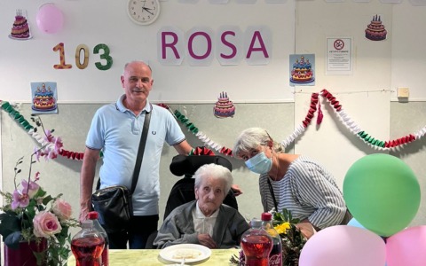 Rosa Rigamonti spegne 103 candeline in Rsa San Francesco