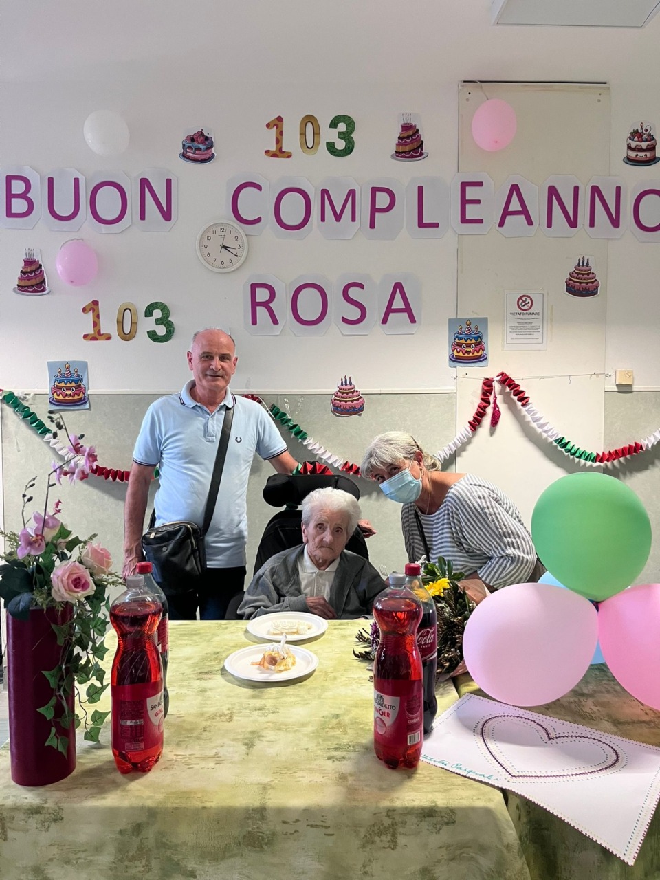 Rosa Rigamonti spegne 103 candeline in Rsa San Francesco