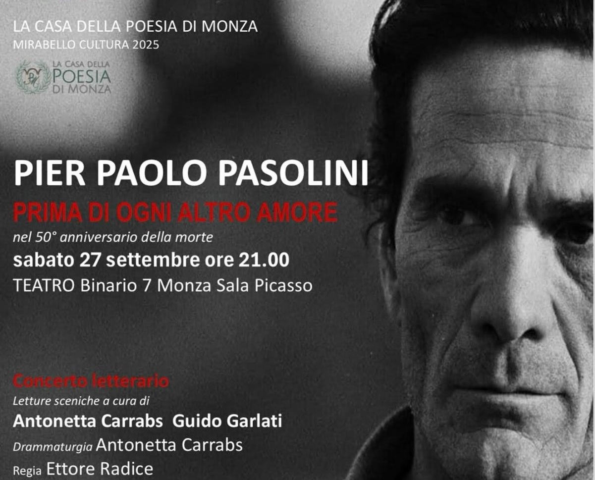 Monza ricorda Pasolini a mezzo secolo dalla sua morte