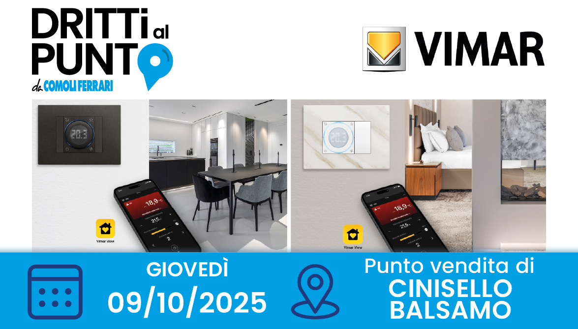 Sei un impiantista? Partecipa a dritti al punto con Vimar