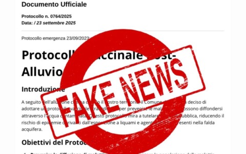 Protocollo vaccinale post alluvione: è una fake news