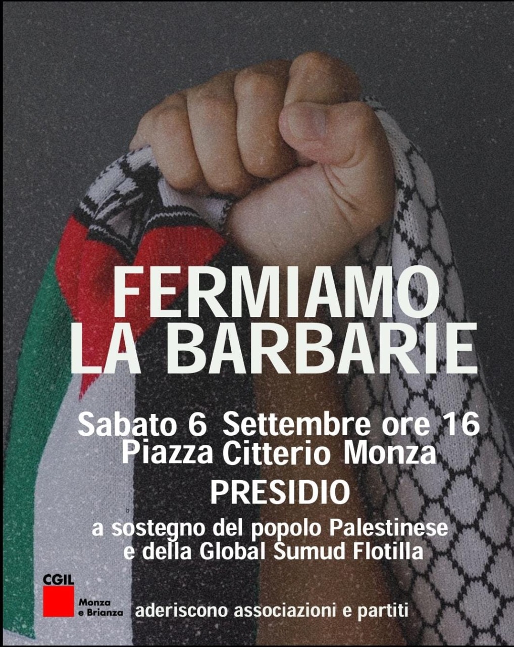 Monza si mobilita per la Palestina, domani il presidio