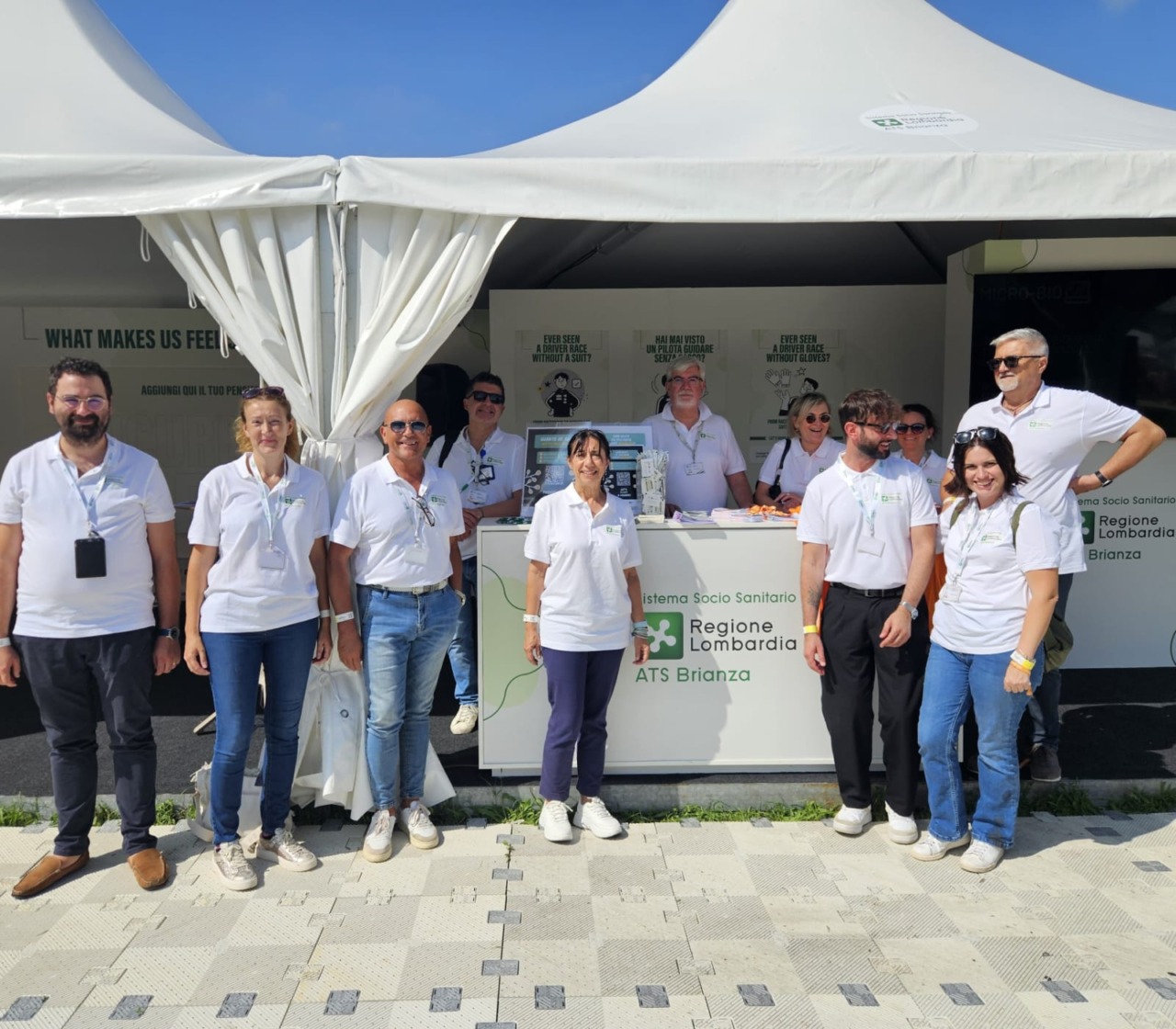 Ats Brianza fa prevenzione in Autodromo: successo per lo stand durante il Gp