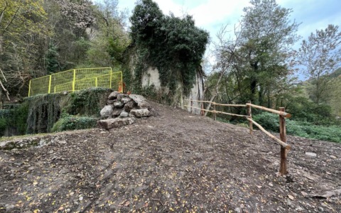 Frana lungo l’alzaia dell’Adda: pronto il bypass per riaprire la ciclopedonale