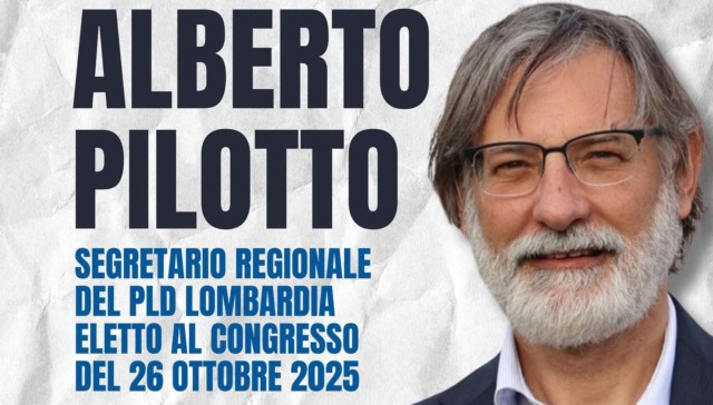 Alberto Pilotto è il nuovo segretario regionale del Partito Liberaldemocratico