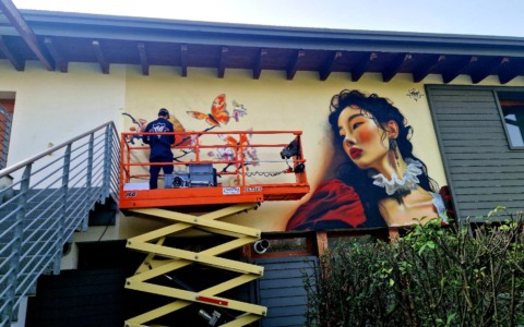 La «Butterfly» della street art diventa un simbolo di rinascita