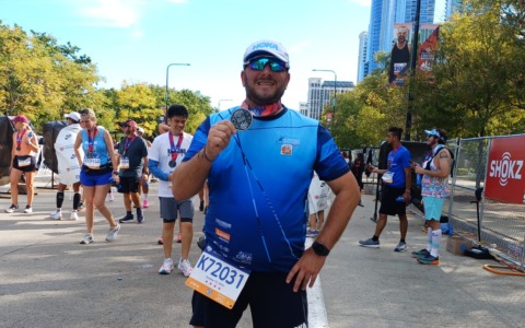 Il cavenaghese Semprini fa l’impresa: completata anche la maratona di Chicago