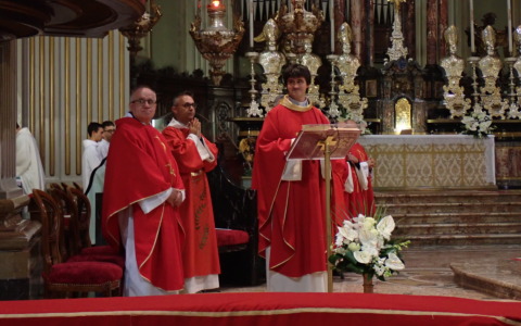 La comunità accoglie don Fabrizio