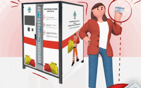Dal 3 novembre la distribuzione dei sacchi rossi e gialli in città