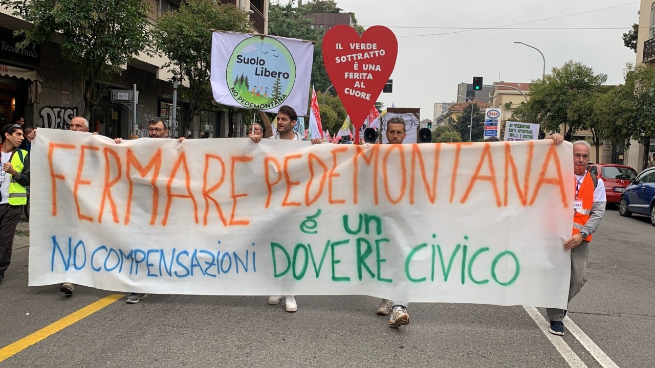 No Pedemontana: partita la maxi mobilitazione a Monza