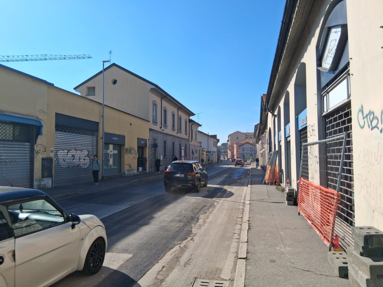Via Mentana riaperta al traffico