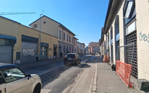 Via Mentana riaperta al traffico