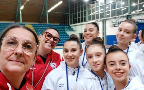 La sezione ritmica della Gal Lissone impegnata a Cornaredo