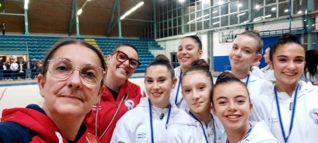 La sezione ritmica della Gal Lissone impegnata a Cornaredo