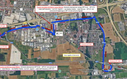 Nuove chiusure al traffico sulla Sp13