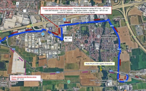 Da domani a venerdì controlli sul ponte della Sp13