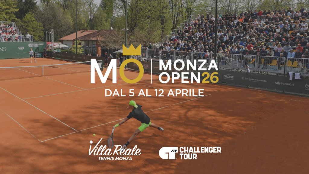 Il Monza Open nell’aprile 2026 sarà ATP Challenger 125