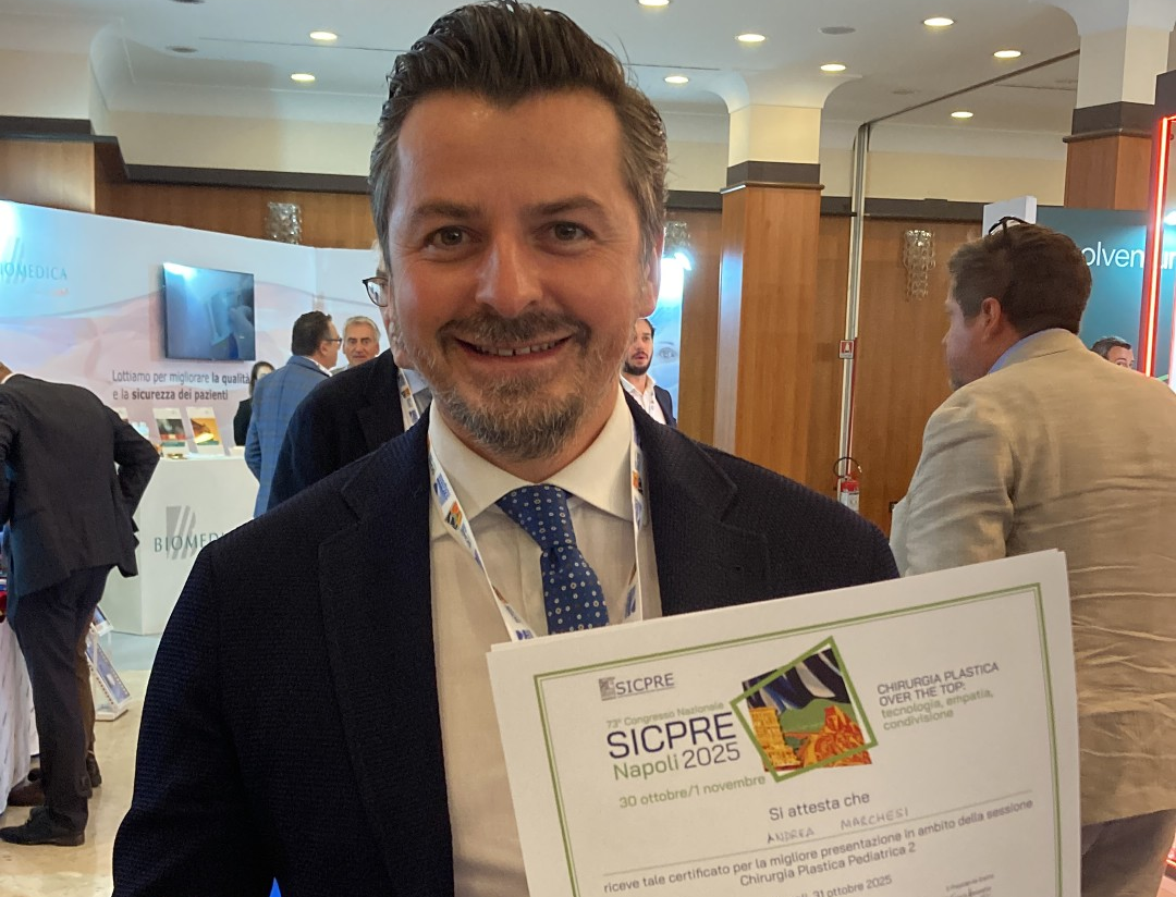 Un prestigioso riconoscimento al chirurgo che salva gli arti dei più piccoli