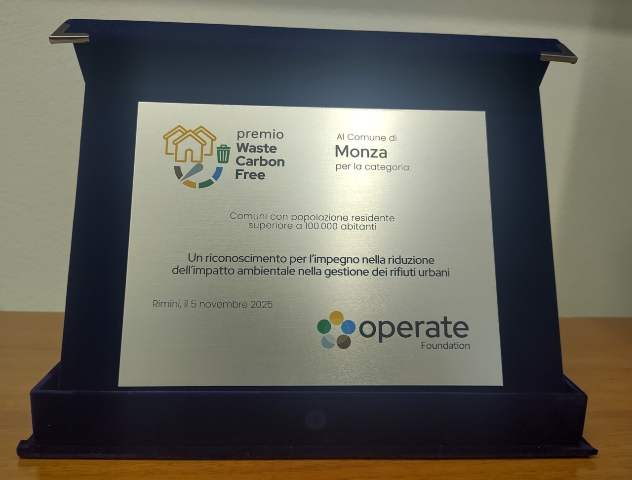 Il Comune ottiene il premio Waste Carbon Free