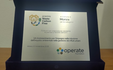Il Comune ottiene il premio Waste Carbon Free
