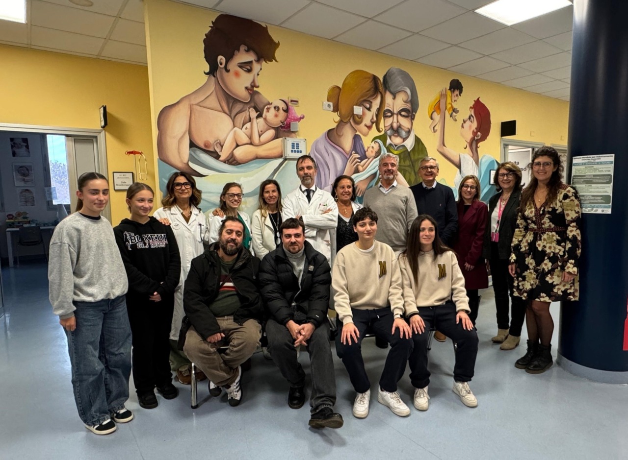 Inaugurati i murales del Pronto Soccorso Ostetrico e delle Sale Parto