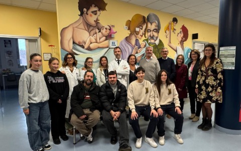 Inaugurati i murales del Pronto Soccorso Ostetrico e delle Sale Parto