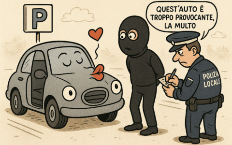Multato perchè non chiude l’auto: «Un comportamento che istiga il furto»