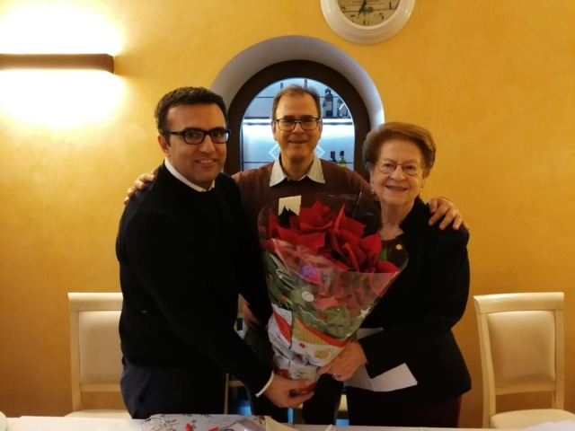 Maria Organtini con Massimiliano Longo e Francesco Di Ruggero