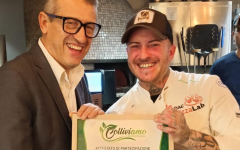 L’attestato “Coltiviamo” alla Pizzeria P di Lissone
