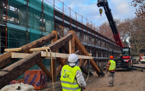 Le capriate dell’ex Borsa tornano nella loro sede originaria