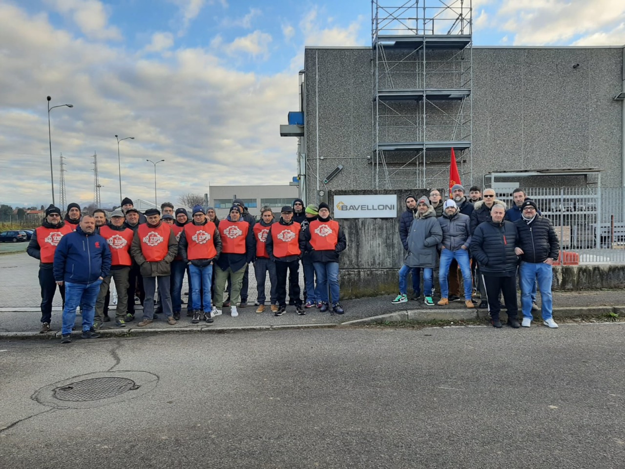 Crisi Bavelloni: anche il Pd al presidio dei lavoratori