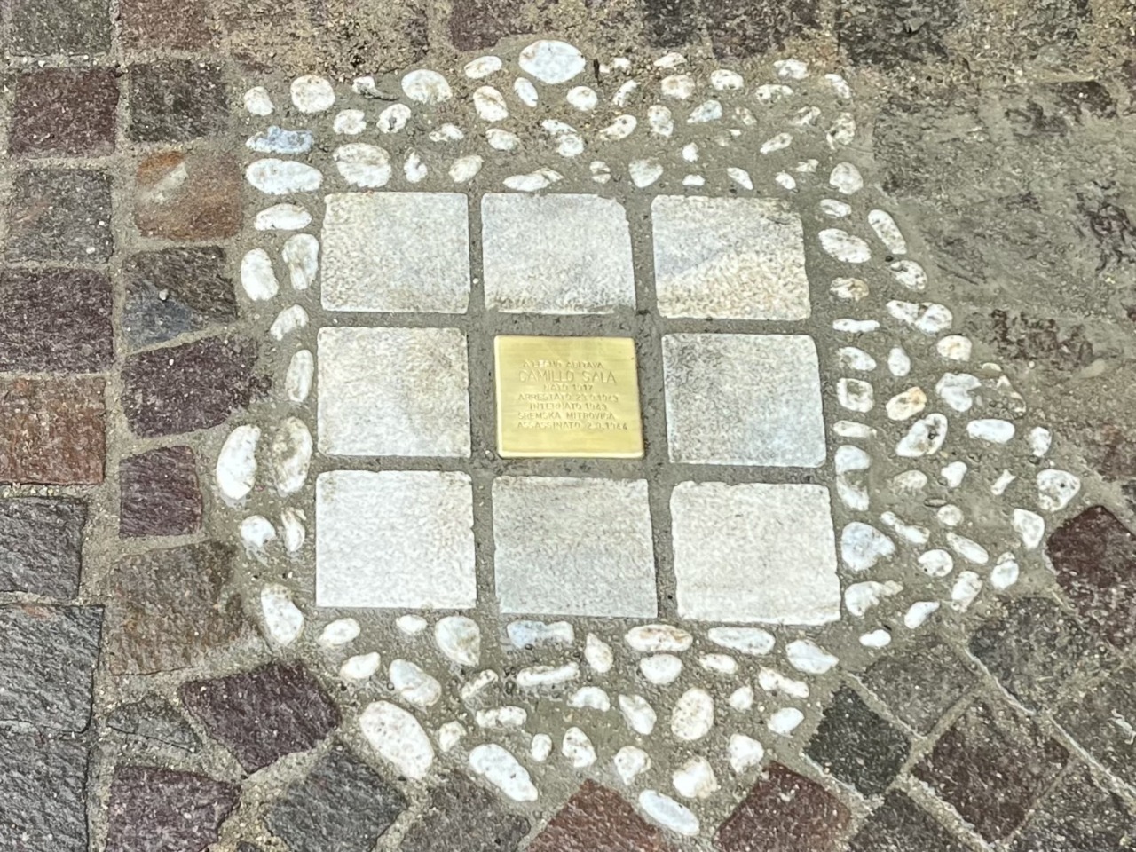 Una Pietra di inciampo per ricordare il sacrificio di Camillo Sala
