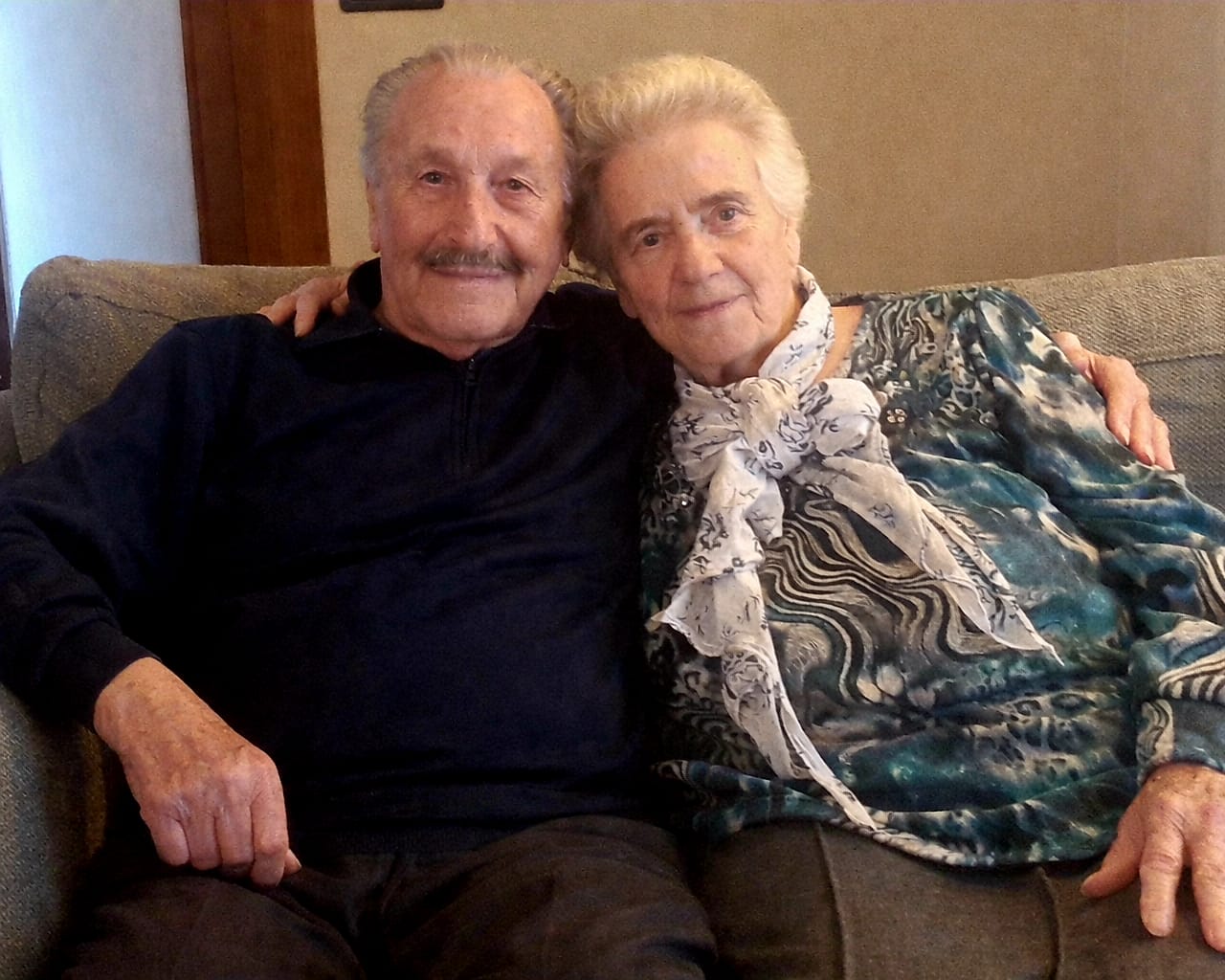 Nozze di titanio per Guido e Carolina: sono marito e moglie da settant’anni