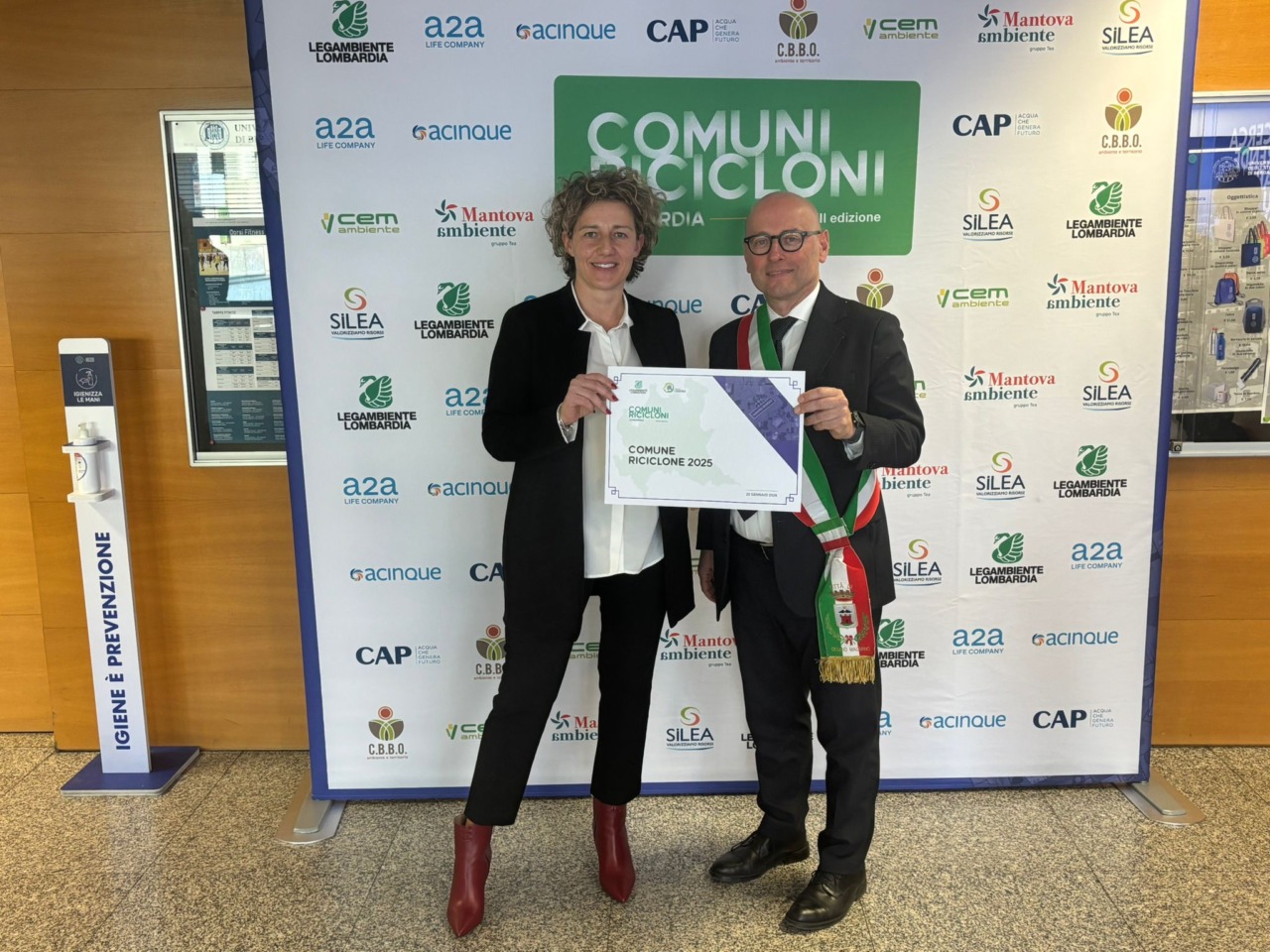 La città per la prima volta nella classifica dei Comuni Ricicloni