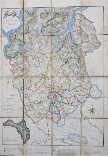 La piantina della Diocesi di Milano del 1821