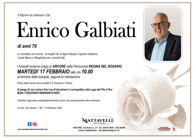 La Casati Arcore piange lo storico “custode” dei conti