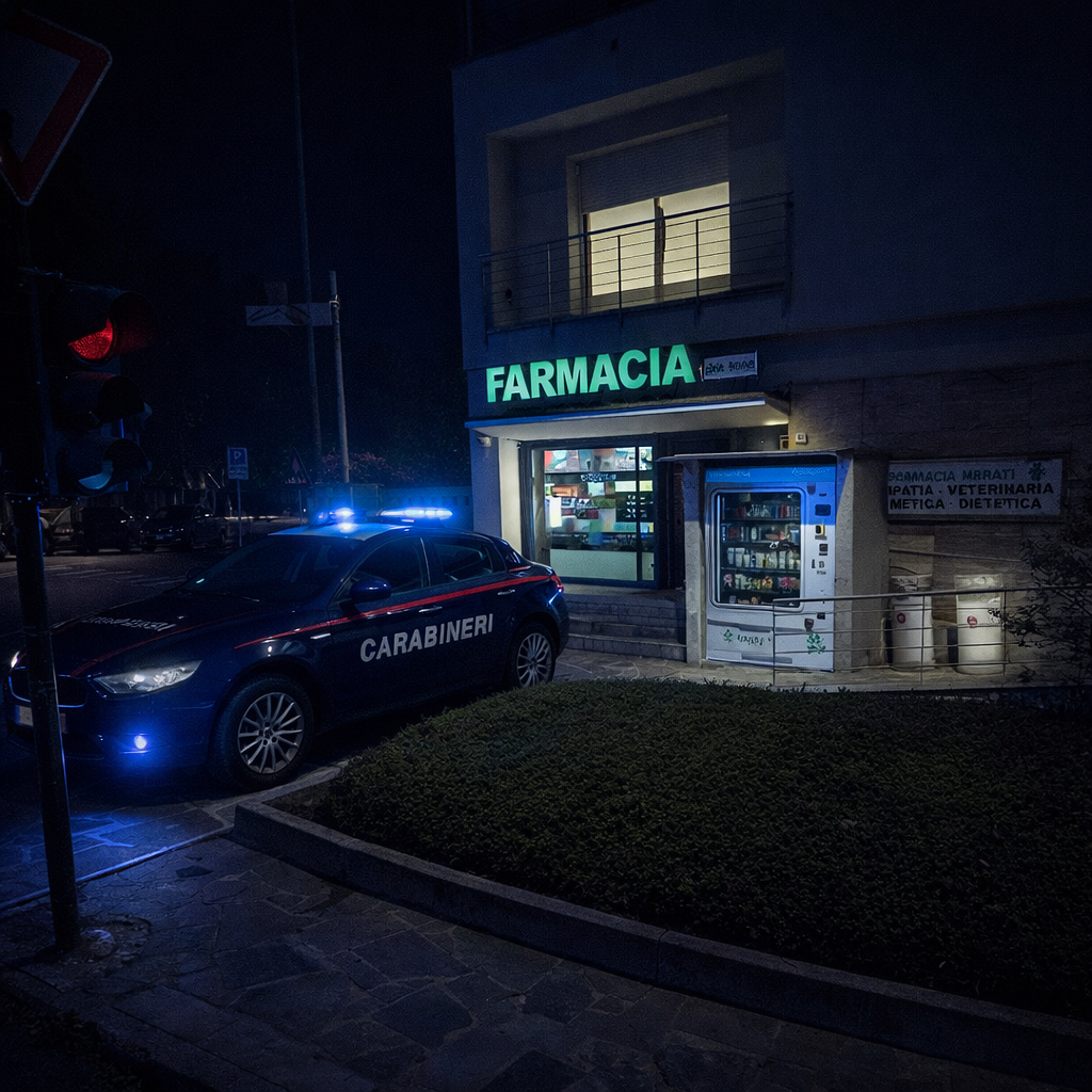 Rapina a mano armata in farmacia: attimi di paura a Carate Brianza