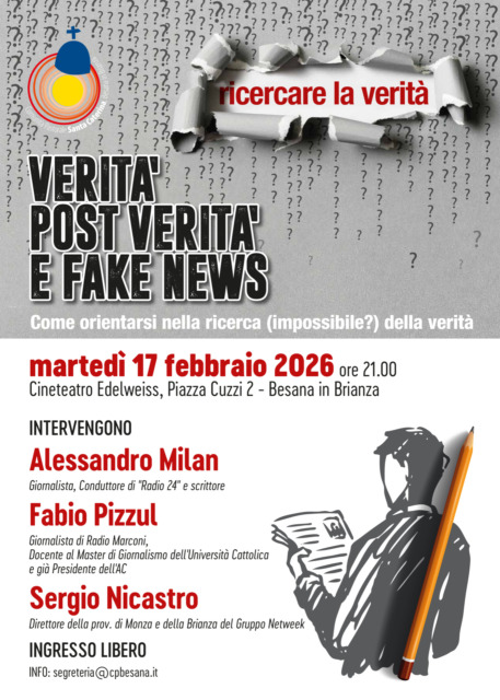 Besana in Brianza Incontro su verità, post verità e fake news