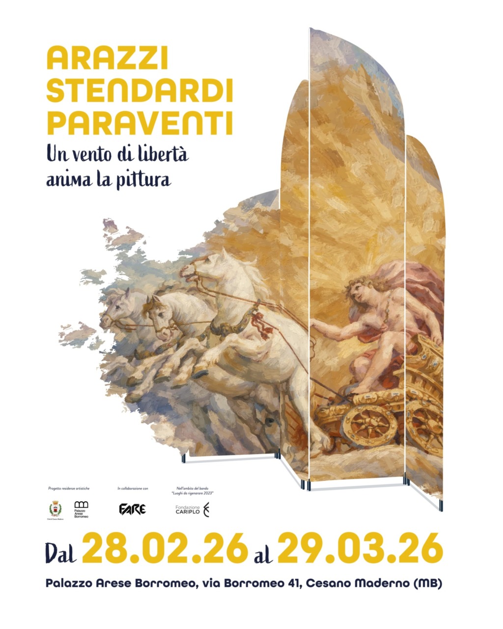 Arazzi, stendardi e paraventi in mostra