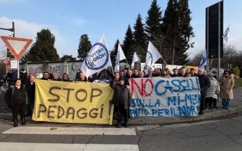 Patto per il Nord in presidio contro il pedaggio sulla Milano-Meda